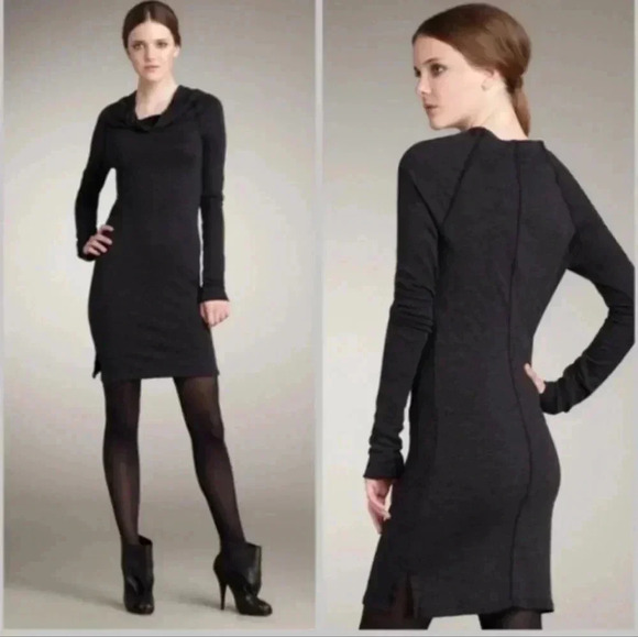 Standard James Perse knit cowl neck minidress - Picture 1 of 7